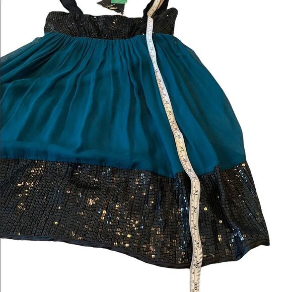 Allen Schwartz A.B.S. Sequin Silk Cocktail Dress - Picture 8 of 11